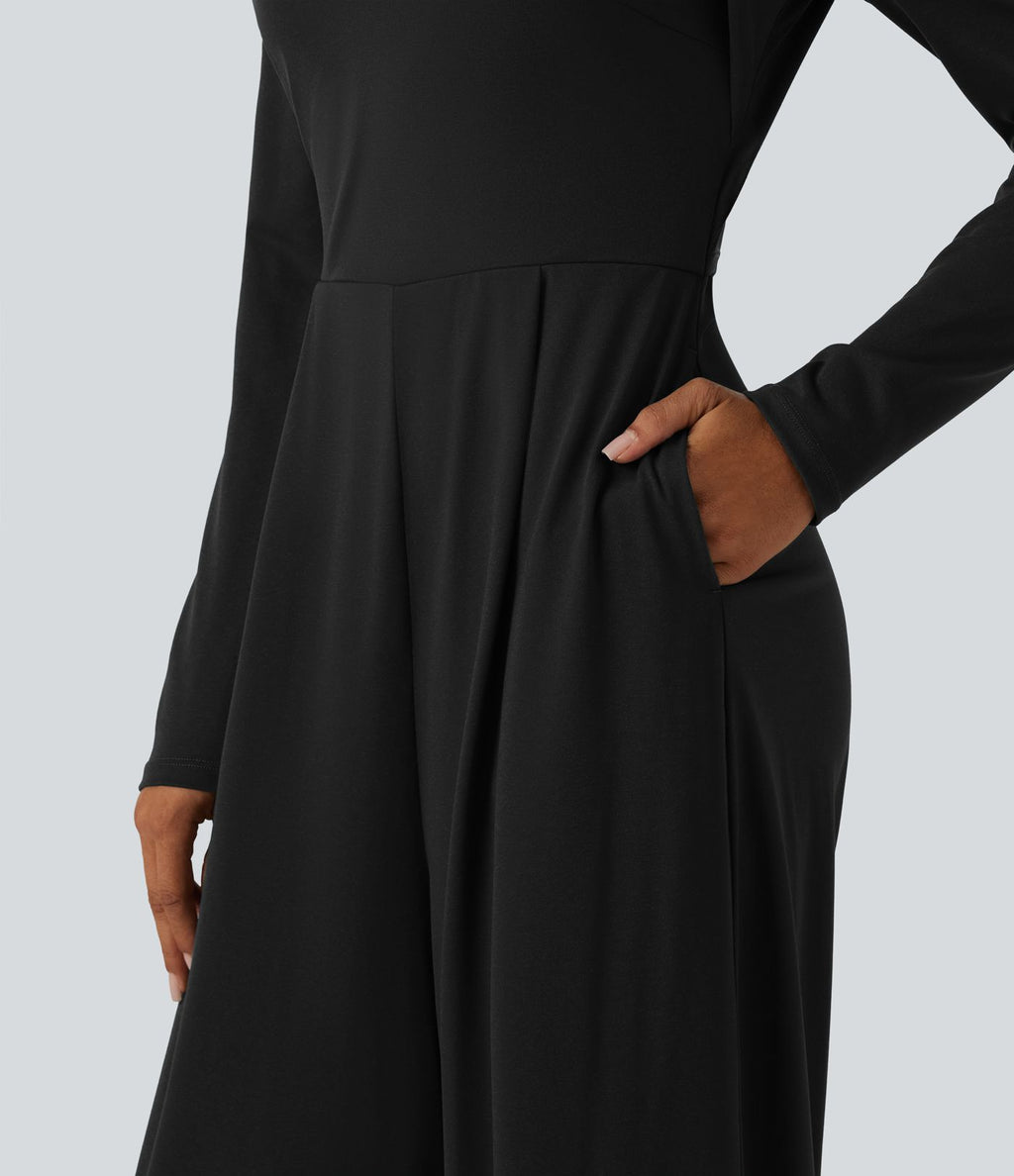 Combinaison large à manches longues avec brassière intégrée et poches - Édition Easy Peasy - Bonnets DD-F