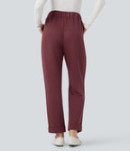 Pantalon décontracté SpacerTek™ taille haute, coupe fuselée avec poches