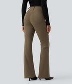 Pantalon tailleur évasé taille haute avec poches Halara Flex™