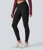 OneForm Seamless Flow Legging 7/8 yoga froncé taille haute croisée