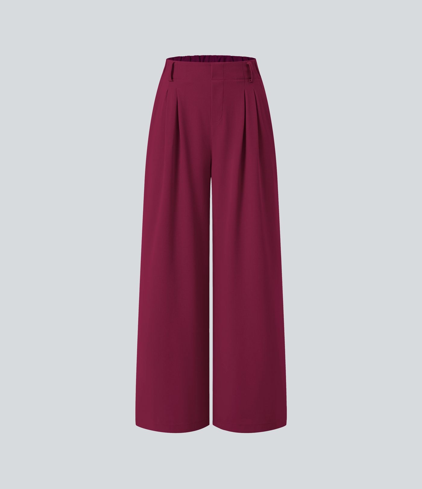 Halara Flex™ Pantalon Tailleur Large Fluide Gaufré Taille Haute Poches Latérales