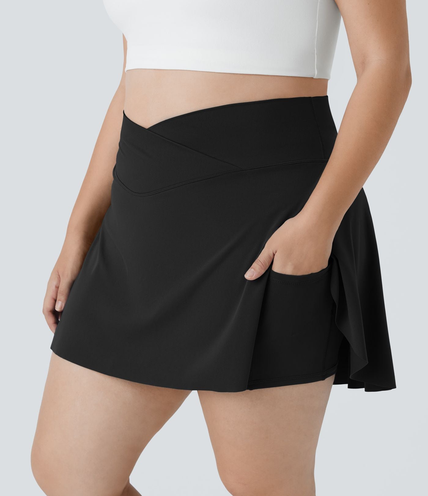 Everyday Softlyzero™ Jupe Tennis Airy Crossover 2 en1 Poche Latérale Cool Touch-Lucid Grande Taille