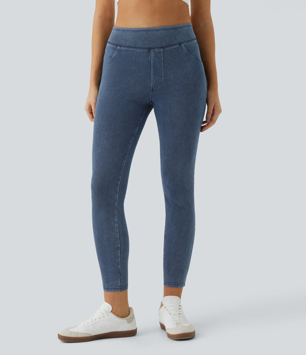 Halara Flex™ Jegging Casual Taille Haute Tricot Extensible Poche Latérale Arrière