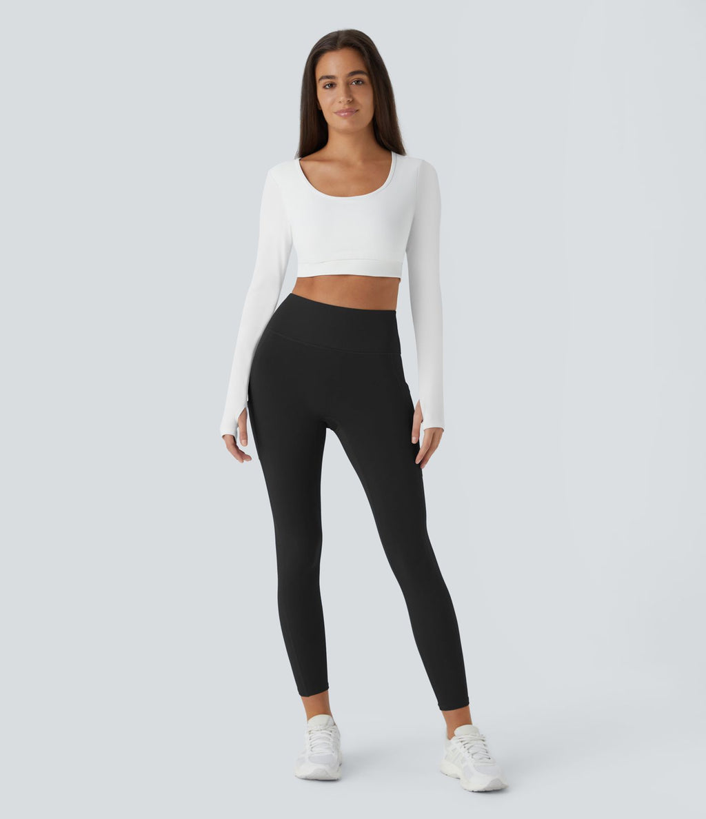 Legging thermique 7/8 Softlyzero™ taille haute avec doubles poches