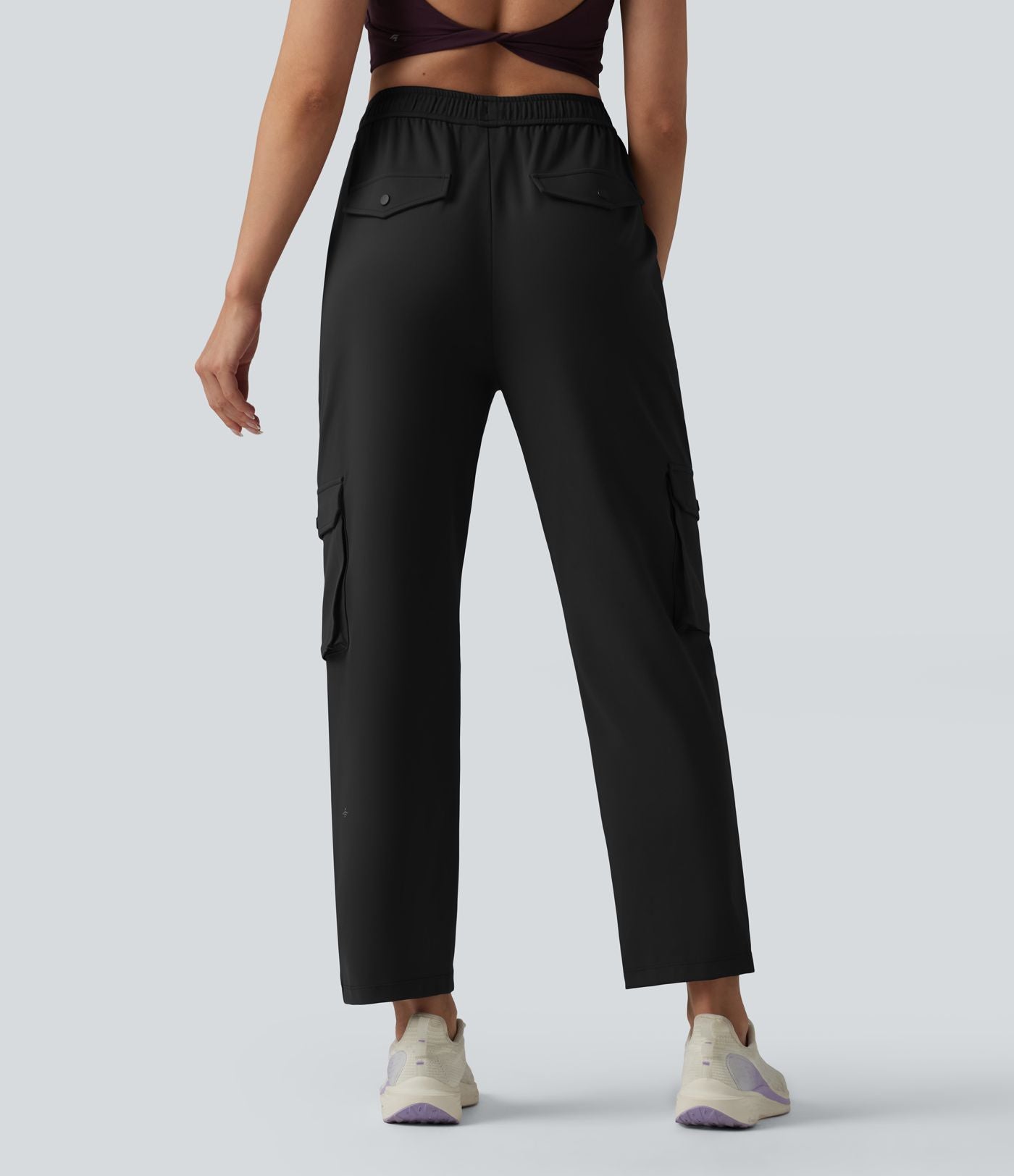 Pantalon cargo fuselé de sport DayStretch taille haute avec cordon de serrage réglable et poches