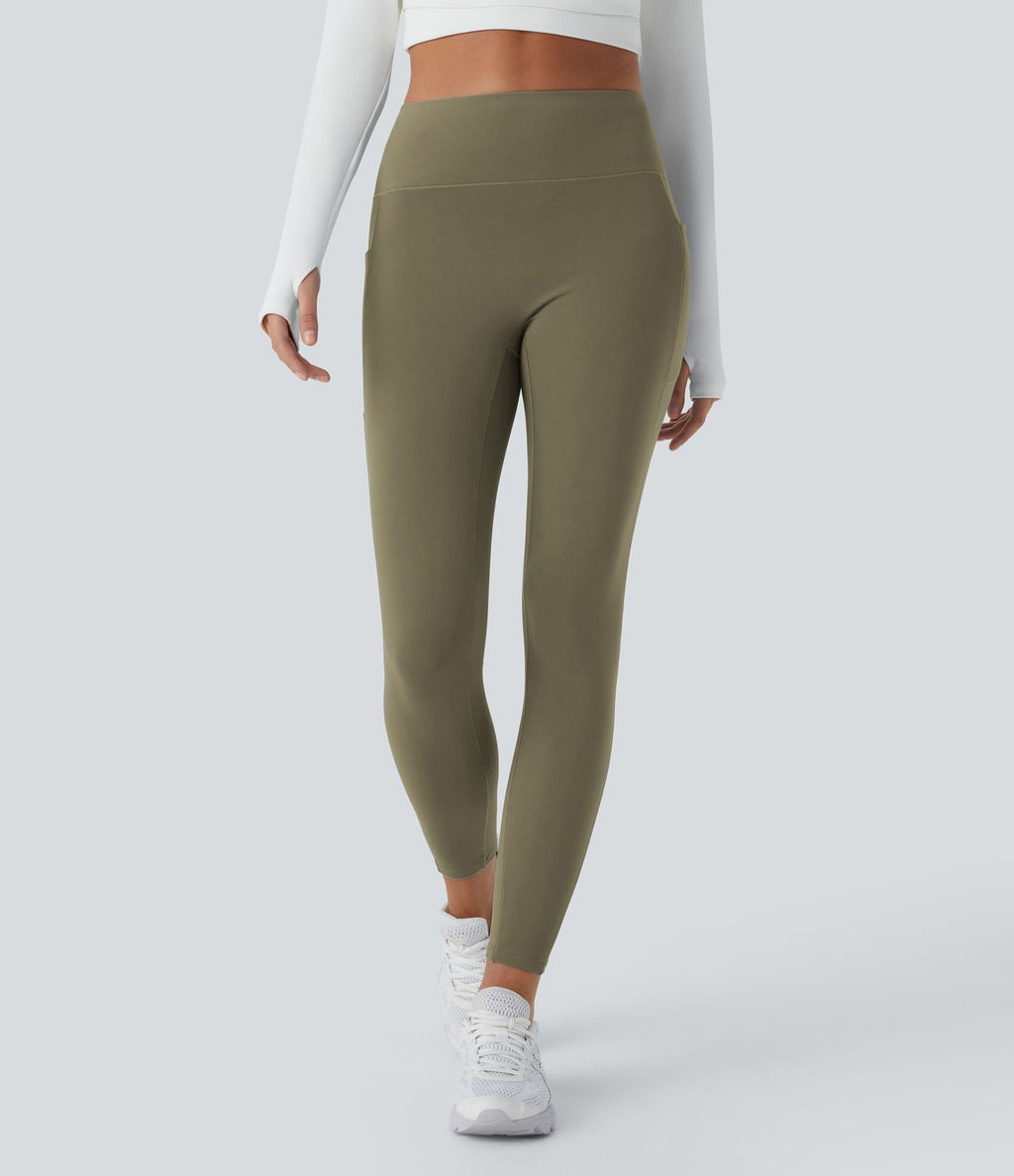 Legging thermique 7/8 Softlyzero™ taille haute coupe ajustée avec poches latérales