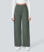Pantalon tailleur Halara Flex™ DayStretch coupe droite taille haute avec poches