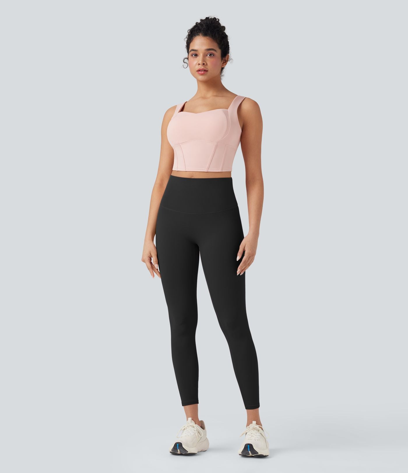 Legging yoga 7/8 SoftlyZero™ taille haute froncé avec lien dos - UPF50+