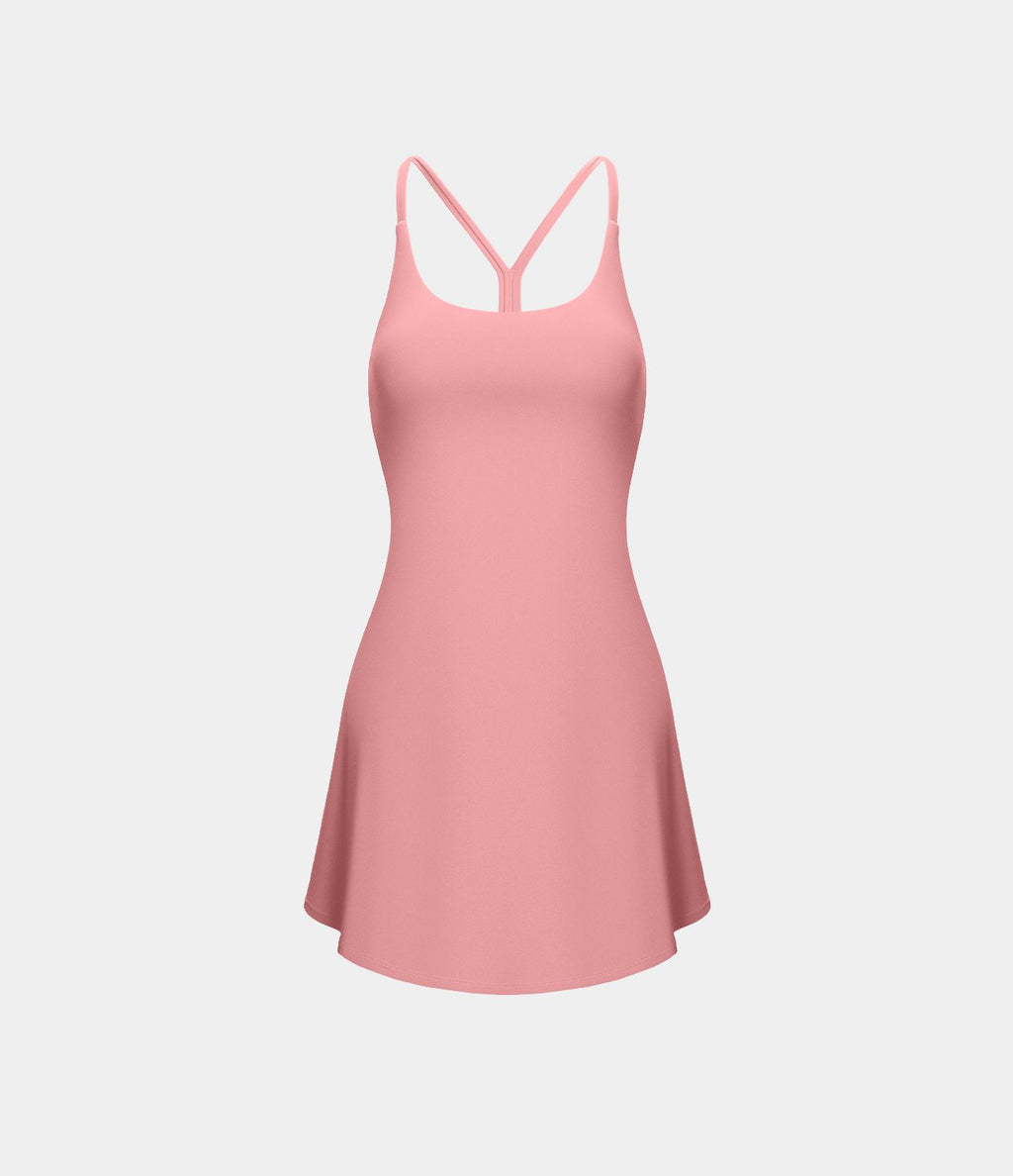 Robe SoftlyZero™ Airy mini d'activité à dos nu avec découpes 2-en-1 avec poches et effet frais InstantCool, protection solaire UPF50+