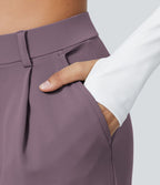 Pantalon tailleur Halara Flex™ DayStretch coupe droite taille haute avec poches