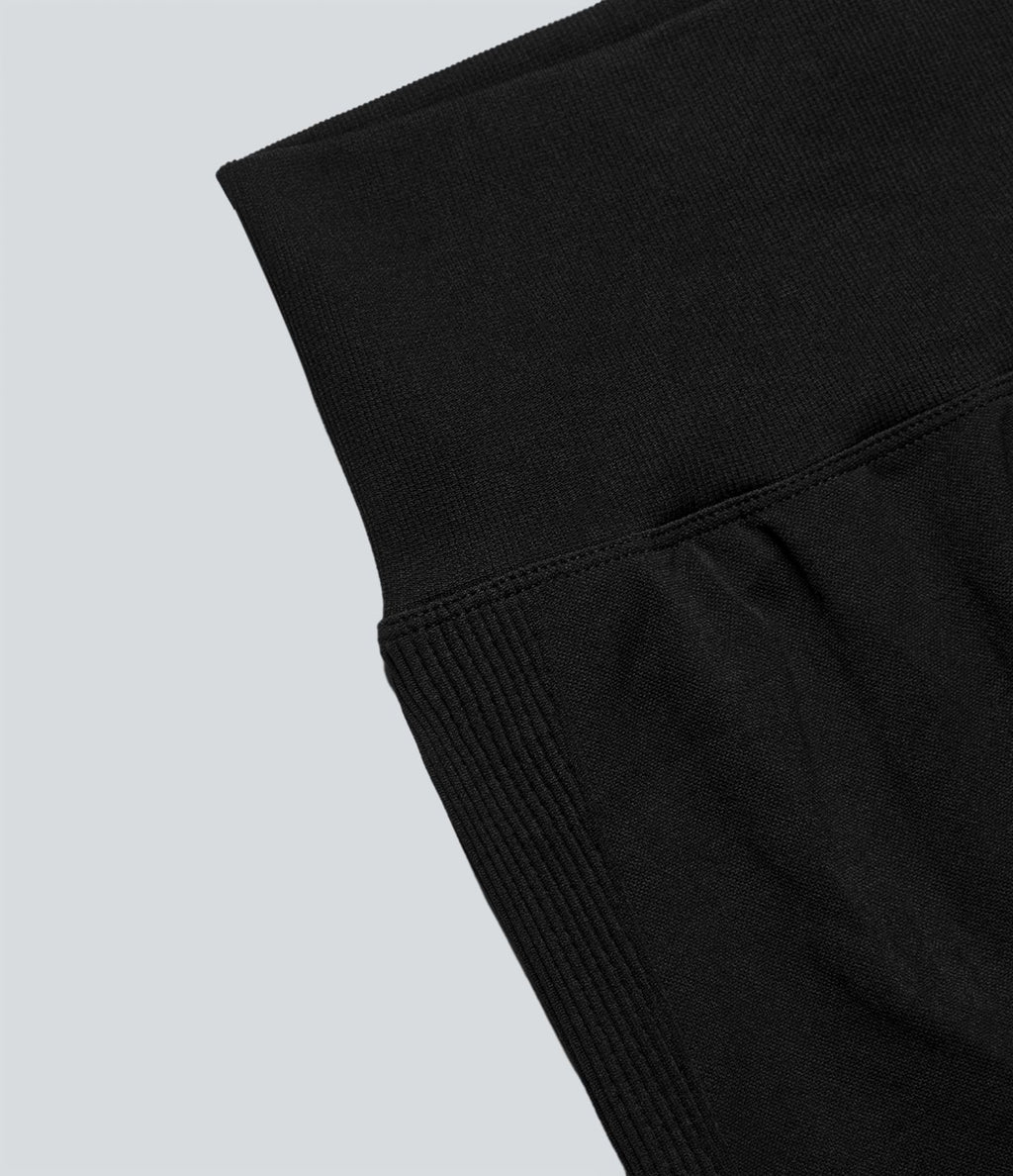 Legging capri yoga taille haute froncé effet push-up sans couture OneForm Seamless Flow