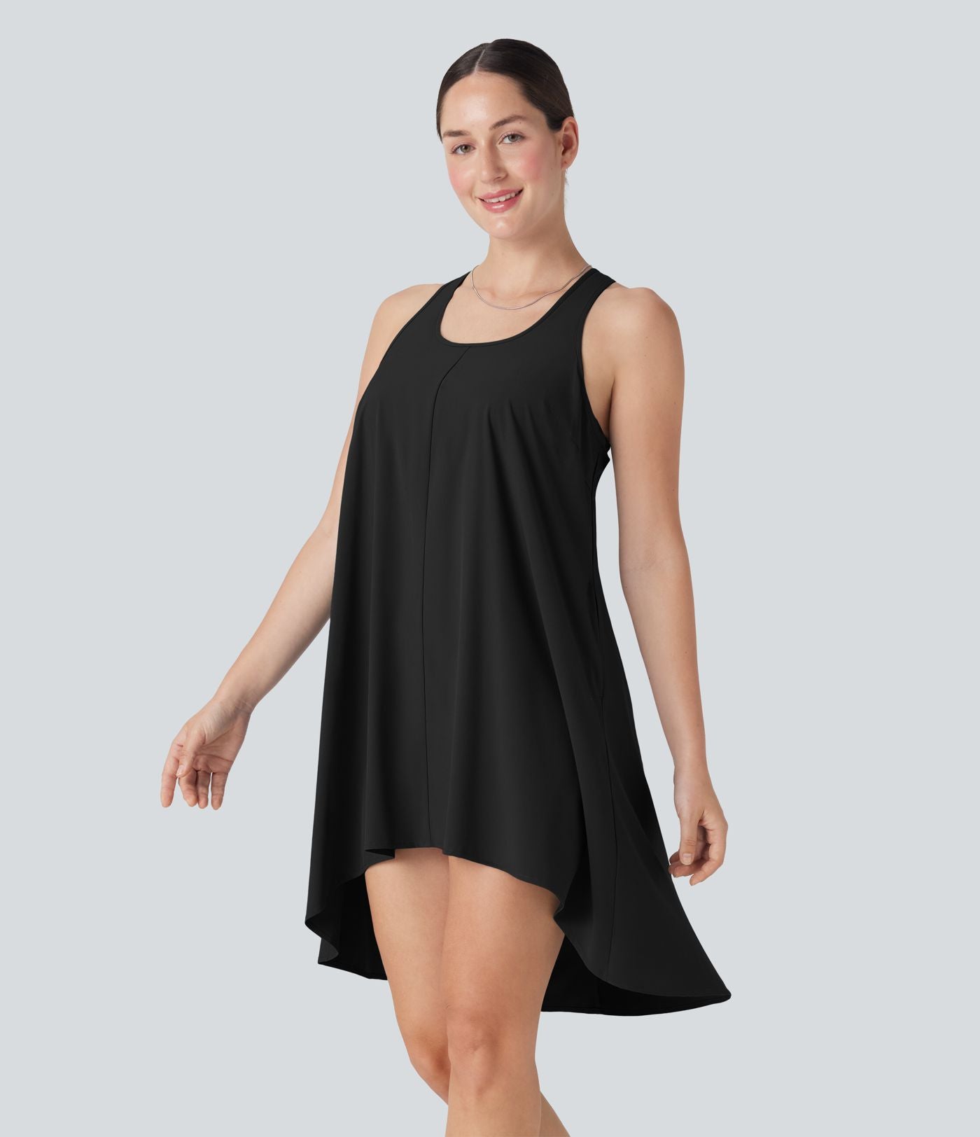 Robe décontractée mini Breezeful™ dos nageur fluide asymétrique séchage rapide avec poche E-G