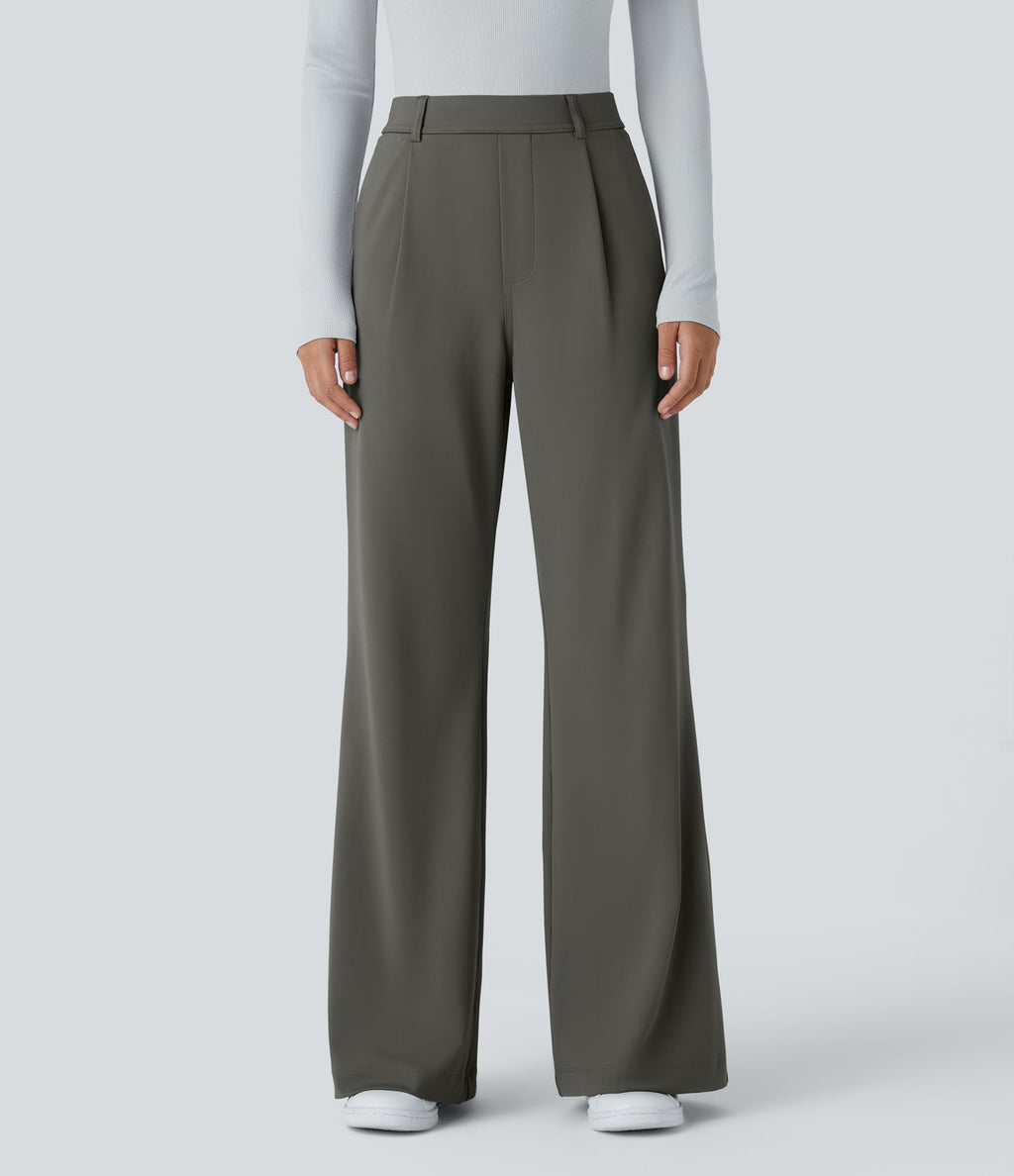 Pantalon tailleur évasé taille haute Halara Flex™ DayStretch avec poches