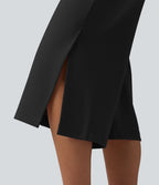 Pantalon tailleur capri large Halara Flex™ taille haute avec poches