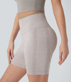 Short cycliste yoga 12,5 cm effet push-up taille haute froncé sans couture OneForm Seamless Flow