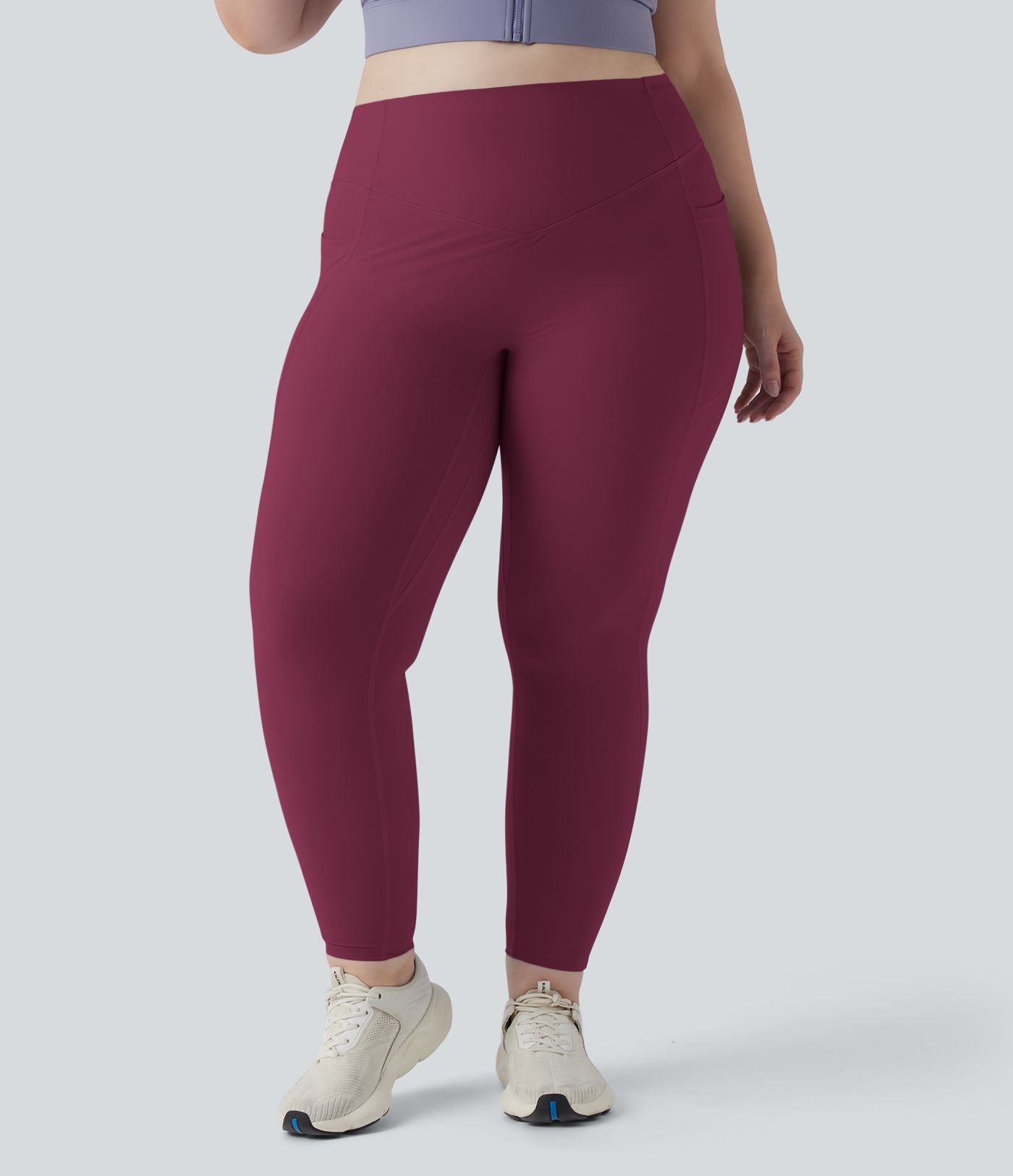 Legging d'entraînement gainant galbant taille haute grande taille avec effet scrunch et poches Halara UltraSculpt™
