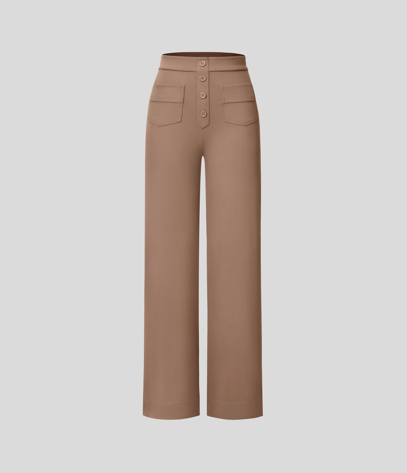 Pantalon taille haute coupe droite DayStretch avec poches