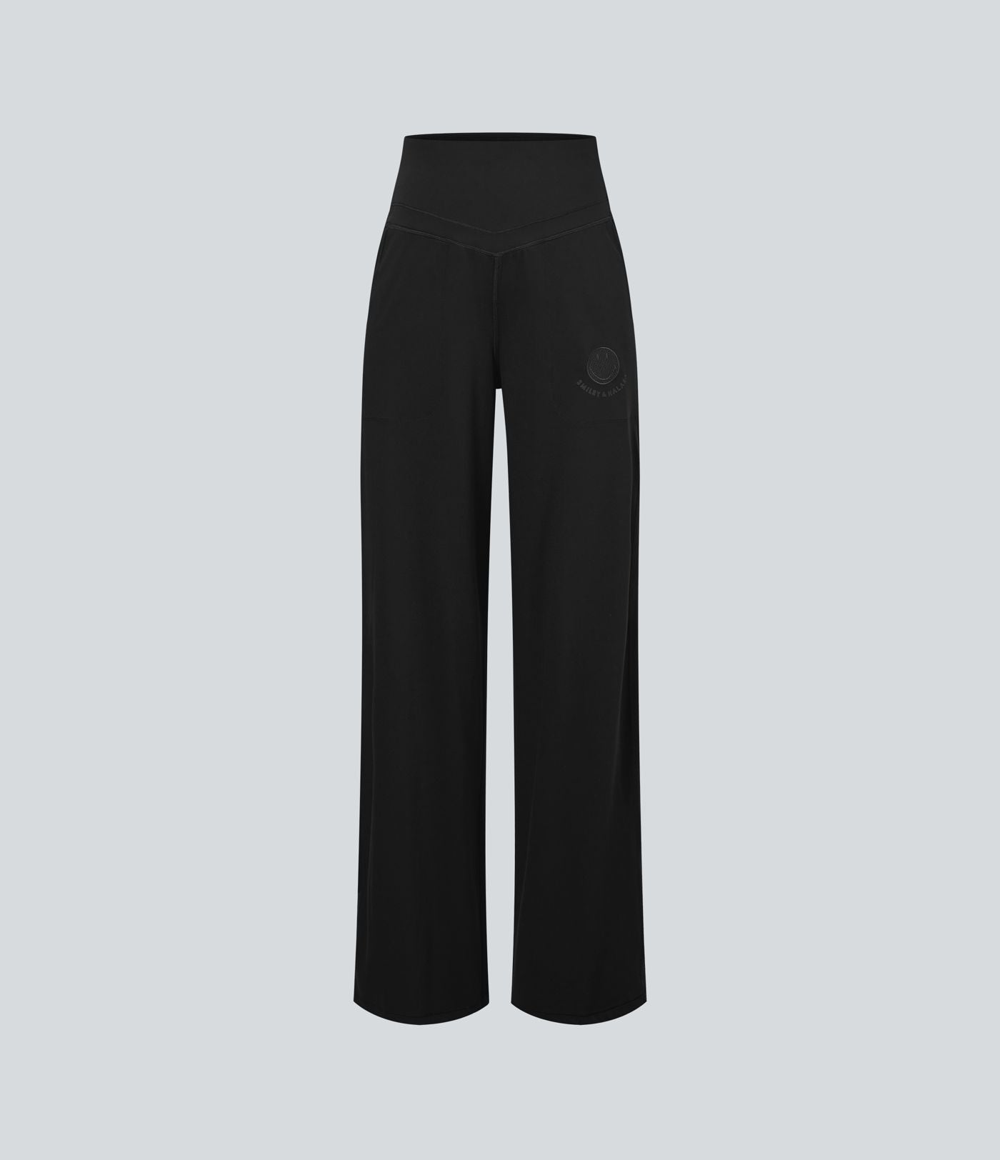 Pantalon de yoga droit Halara X Smiley® Halara UltraSculpt™ taille haute ventre plat avec poches