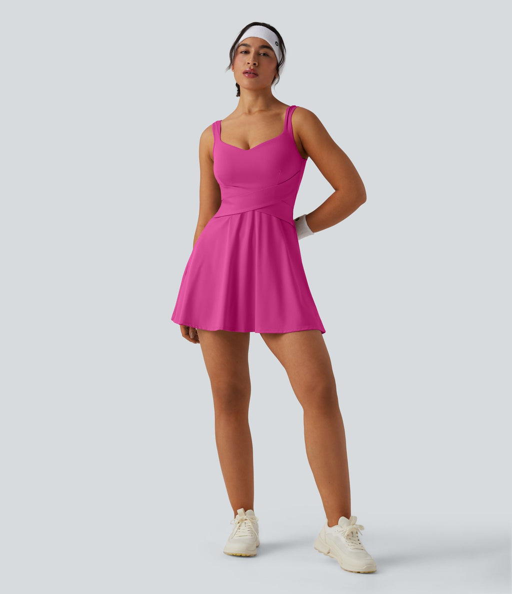 Robe de tennis 2-en-1 SoftlyZero™ Airy mini effet frais InstantCool avec poche, accès facile Easy Peasy, protection solaire UPF50+