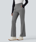 Pantalon de golf ample taille haute à séchage rapide avec poches pour tee de golf, UPF40+