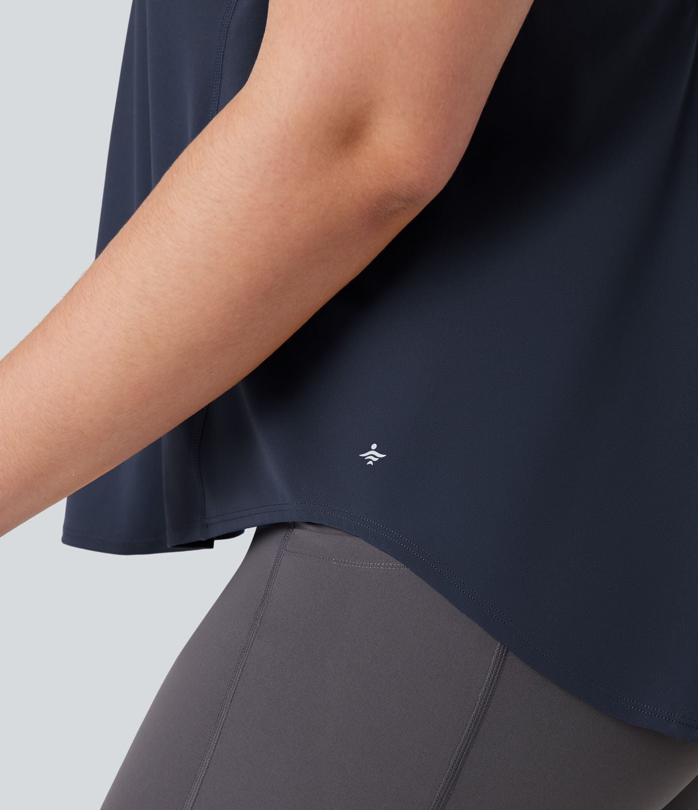 Débardeur running Halara UltraSculpt™ grande taille col rond ourlet arrondi