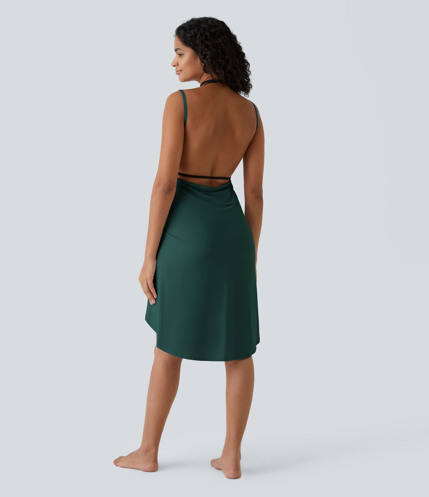 Robe de Plage Fines bretelles croisée dos nu effet portefeuille effet frais InstantCool