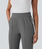 Pantalon de golf séchage rapide, taille mi-haute, avec poches et poche tee, UPF40+