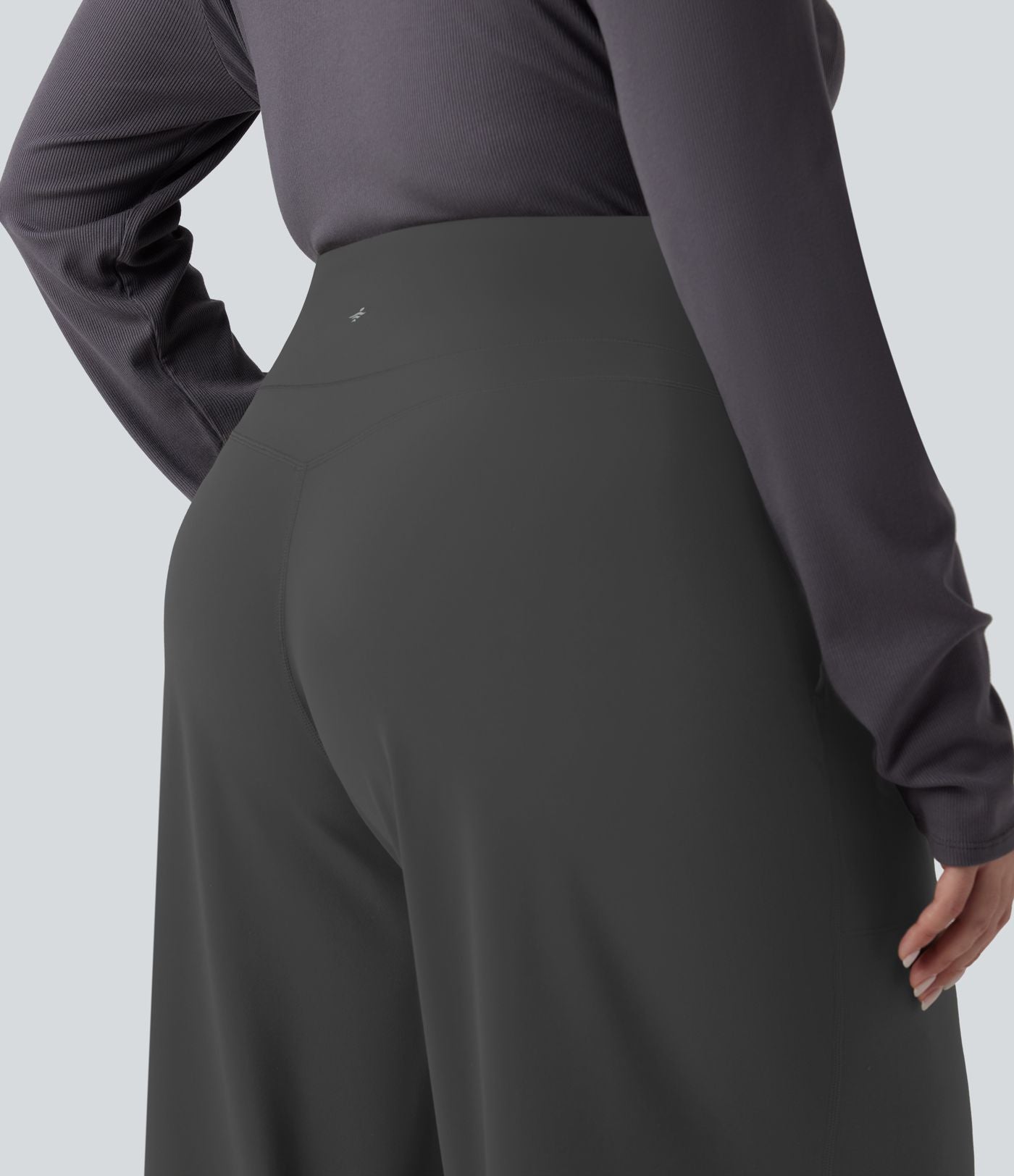 Pantalon de yoga grande taille jambes droites taille haute gainant Halara UltraSculpt™ avec poches
