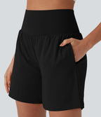 Short de yoga SoftlyZero™ Airy 2-en-1 taille très haute avec poches et effet frais InstantCool 17,5 cm
