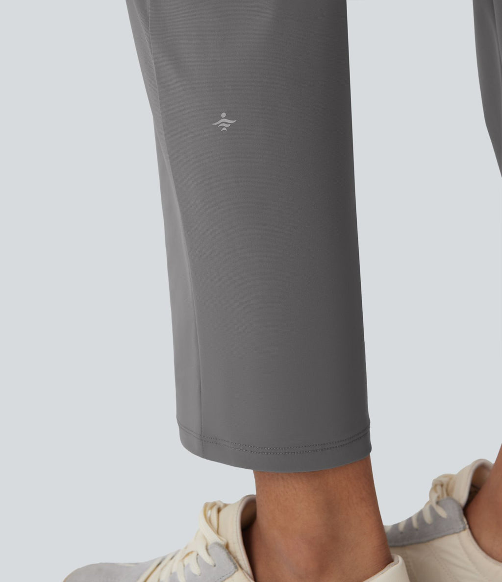 Pantalon de voyage fuselé taille haute séchage rapide avec poches