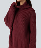 Pull col montant manches longues