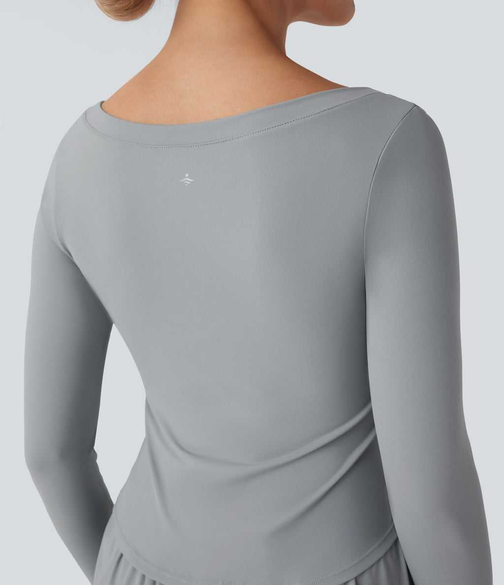 Combinaison workout SoftlyZero™ Airy manches longues trous pouces Cool Touch avec poches - Édition Easy Peasy