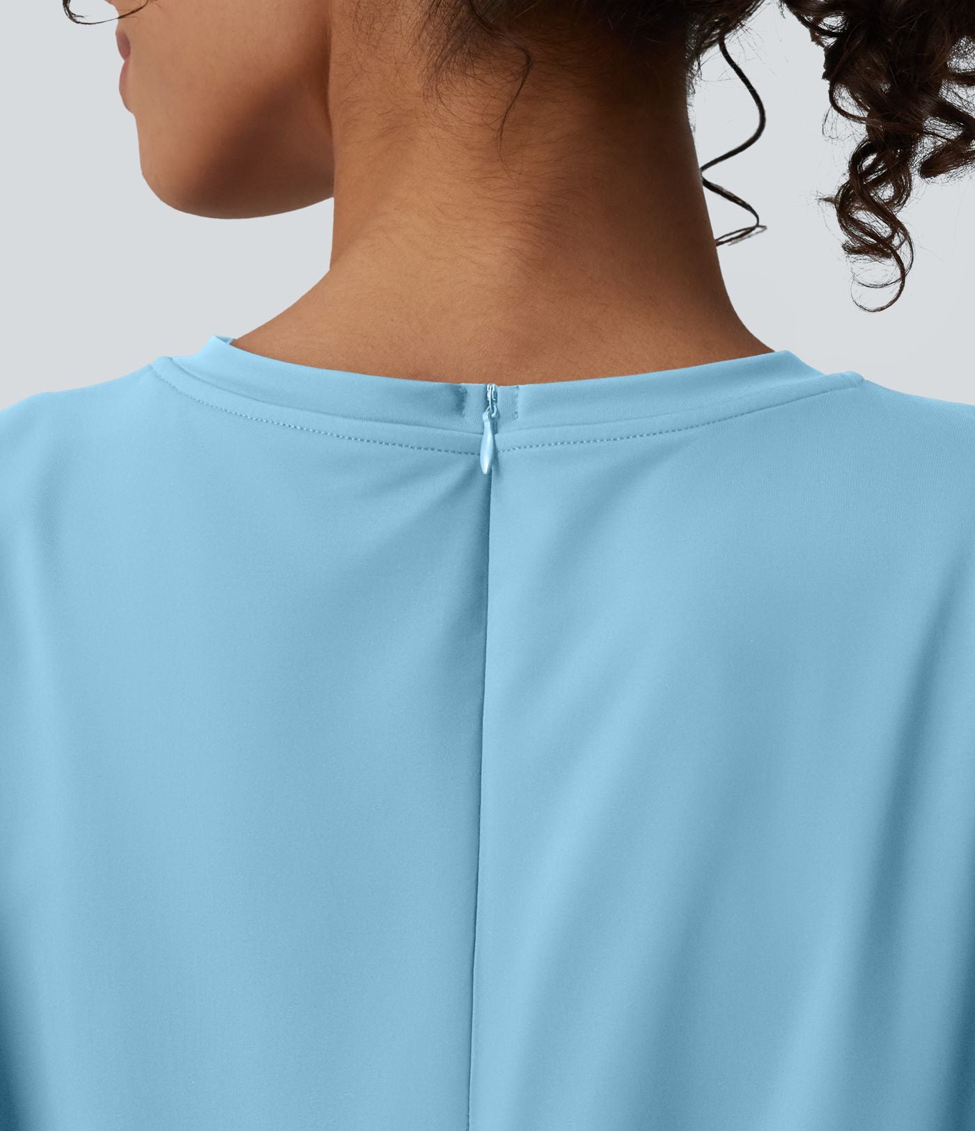 Combishort décontracté col rond sans manches effet frais InstantCool avec nœud frontal et poches, accès facile Easy Peasy, protection solaire UPF50+