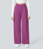 Pantalon tailleur Halara Flex™ DayStretch coupe droite taille haute avec poches