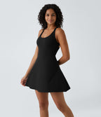 Robe de Danse Sport Mini à Volants Torsadés Dos Nu - Longueur Plus