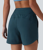 Short de running SoftlyZero™ Airy 2-en-1 taille haute effet frais InstantCool avec cordon de serrage et poches