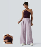 Débardeur yoga asymétrique OneForm Seamless Flow avec brassière intégrée