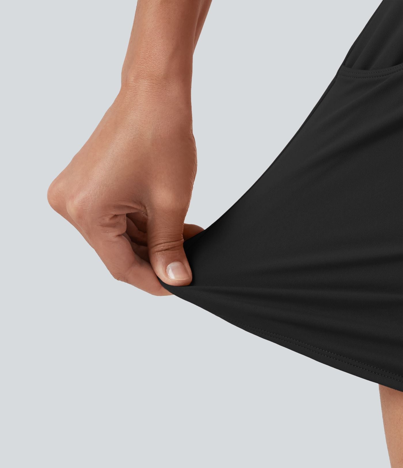 Short décontracté SoftlyZero™ Airy taille haute coupe ajustée à ourlet arrondi, avec poches, 10 cm