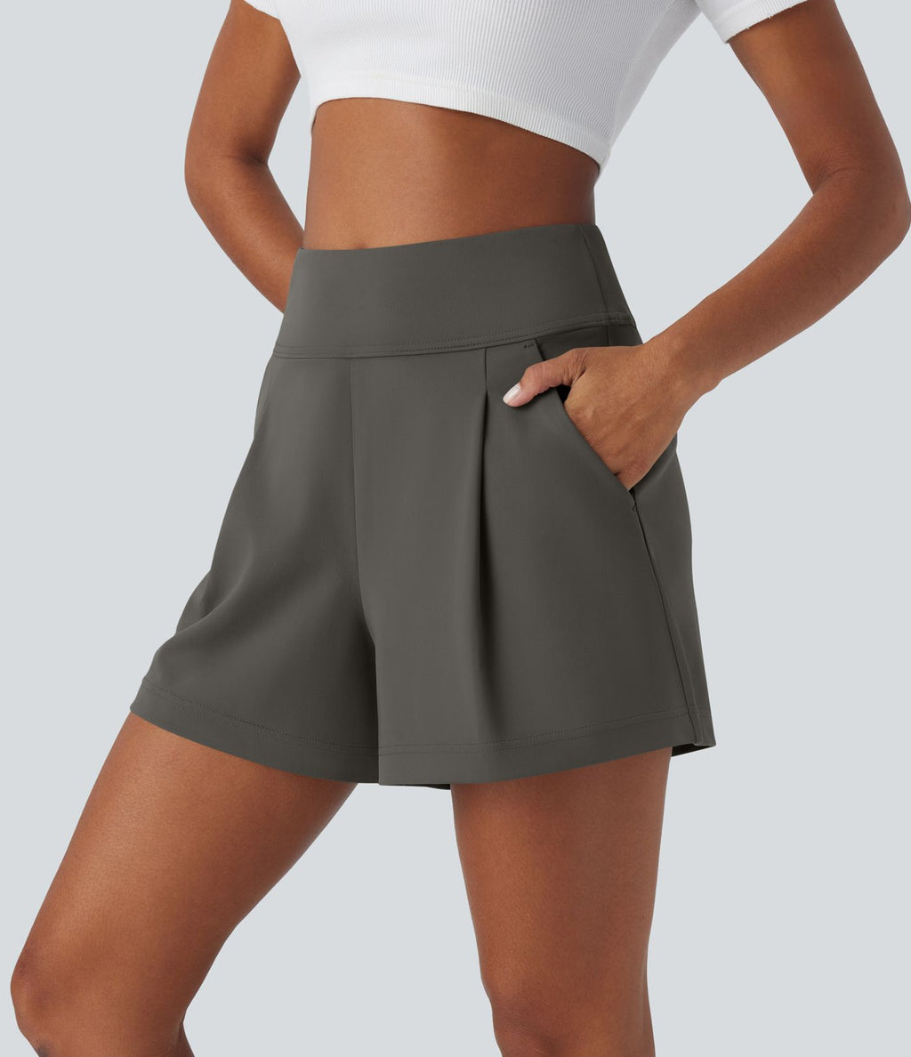 Short de travail large taille haute DayStretch avec poches