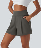 Short de travail large taille haute DayStretch avec poches