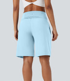 Bermuda SoftlyZero™ Airy de yoga taille haute avec poches multiples et effet frais InstantCool
