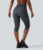 Legging de yoga Halara UltraSculpt™ à carreaux, taille haute, cordon de serrage et poches