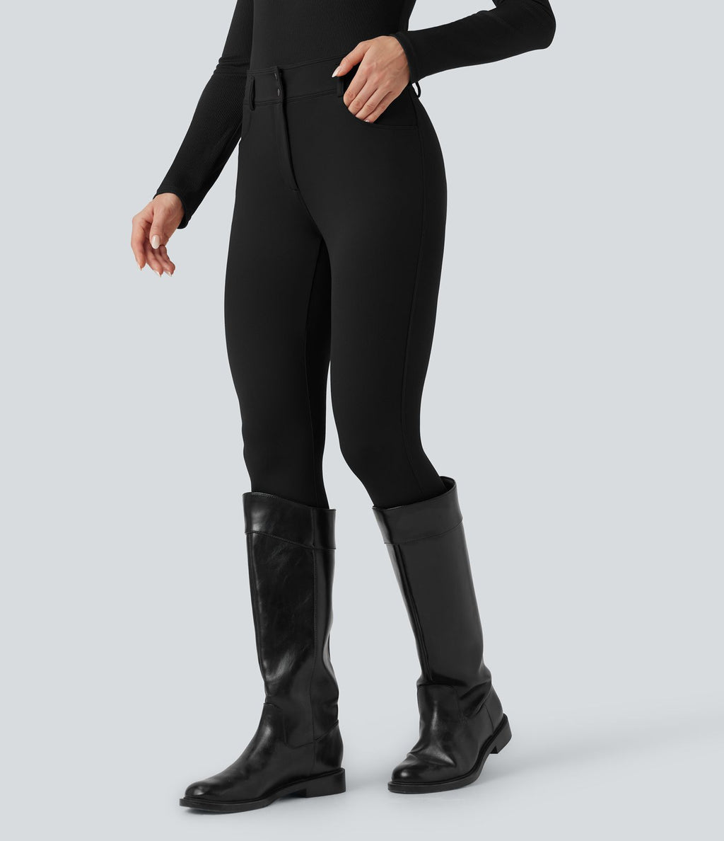 Pantalon ajusté 7/8 taille moyenne DayStretch avec poches