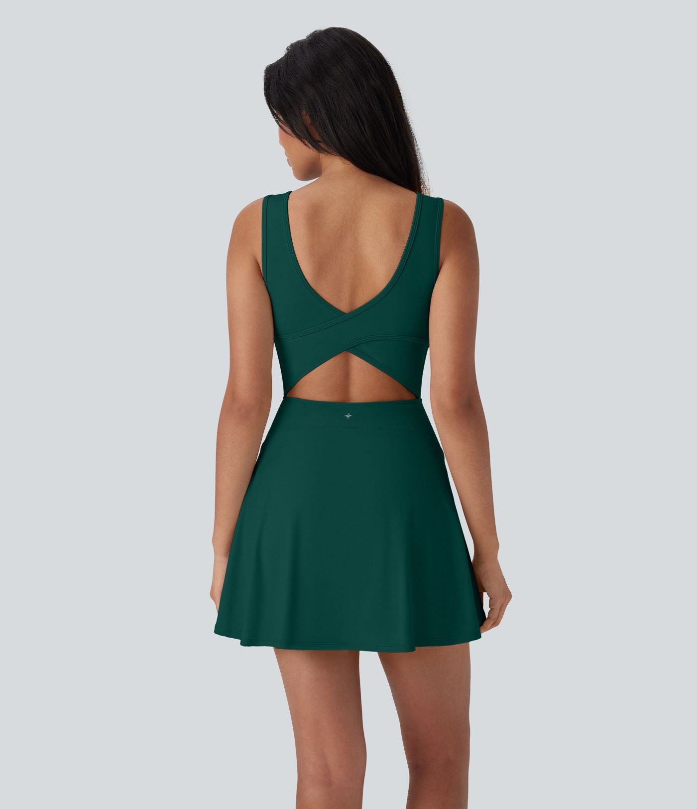Robe SoftlyZero™ Airy de danse mini 2-en-1 dos nu, col U, bretelles croisées, poches latérales et effet frais InstantCool, accès facile Easy Peasy
