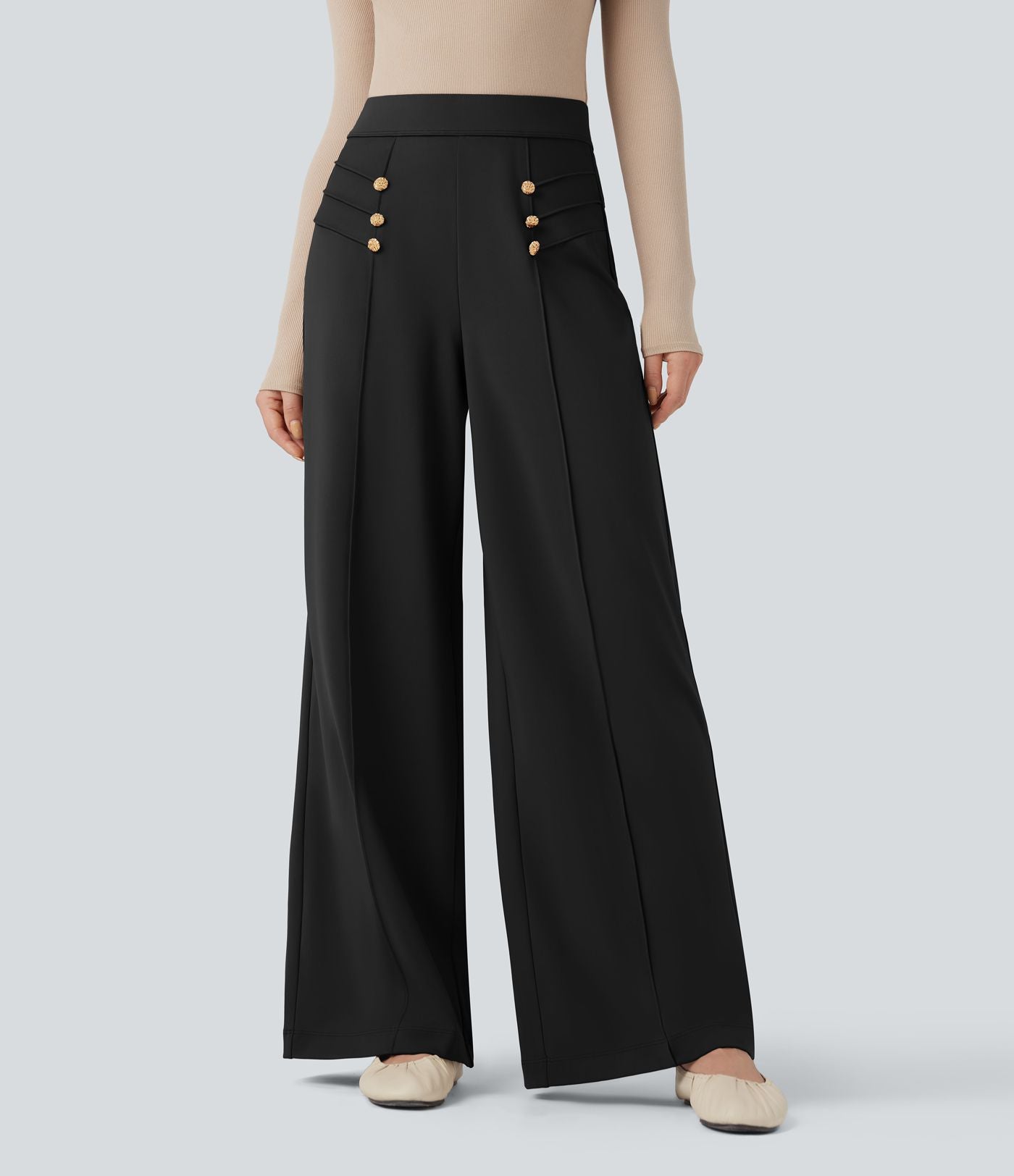 Pantalon tailleur ample taille haute Halara Flex™ DayStretch avec poches