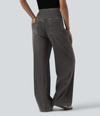 Halara Flex™ Jean large décontracté ventre plat taille haute avec poches