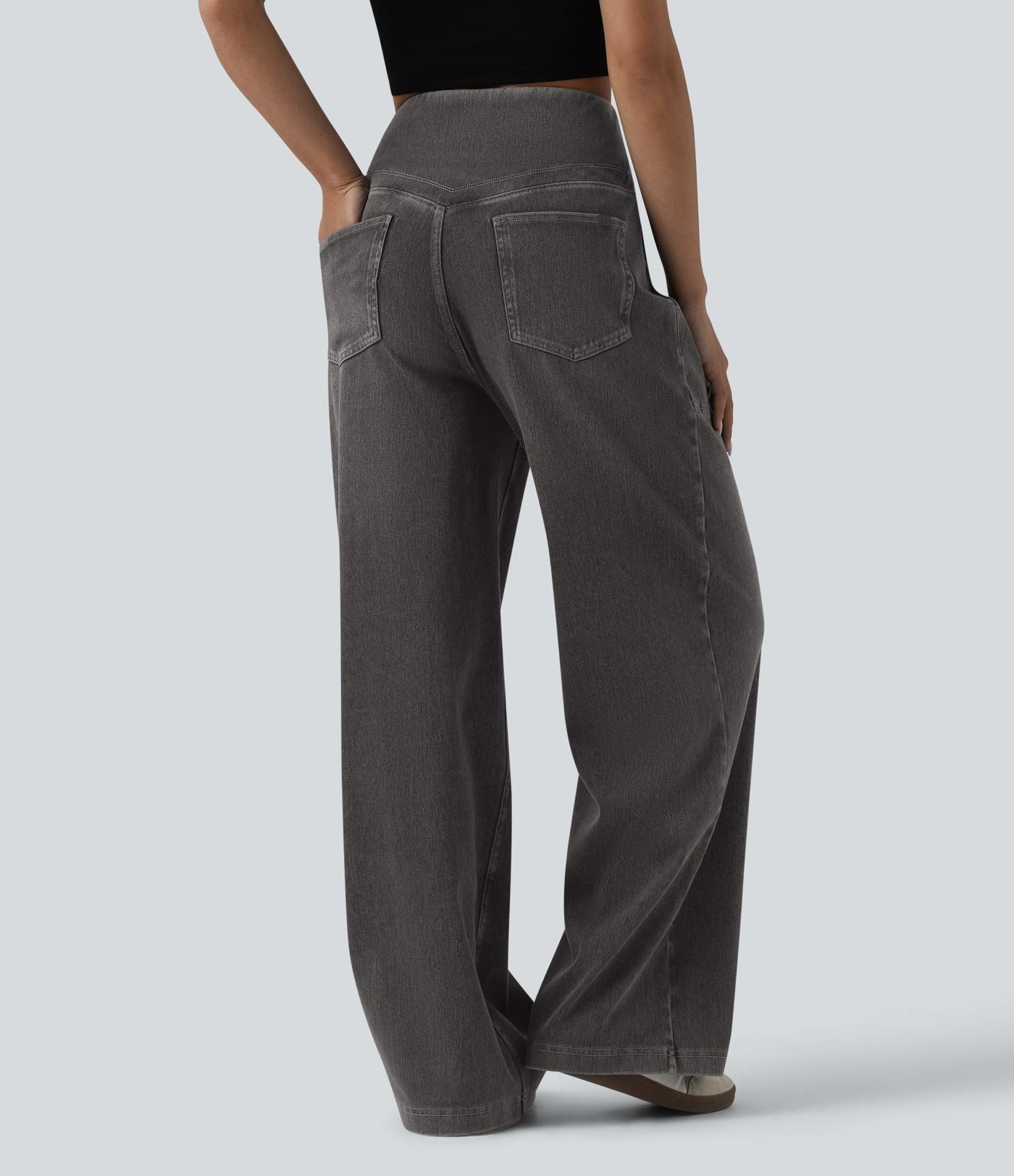 Halara Flex™ Jean large décontracté ventre plat taille haute avec poches