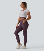 Legging casual 7/8 ventre plat taille haute DayStretch avec poches