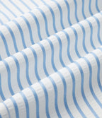 Chemise tailleur portefeuille manches longues à rayures et nœuds latéraux