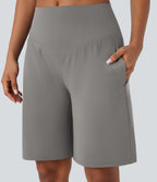 Bermuda SoftlyZero™ Airy de yoga taille haute avec poches multiples et effet frais InstantCool
